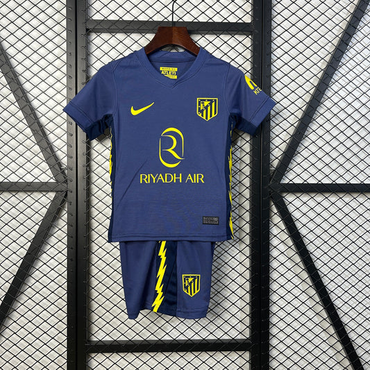 2025-26 Atletico Madrid Away Kids Kit