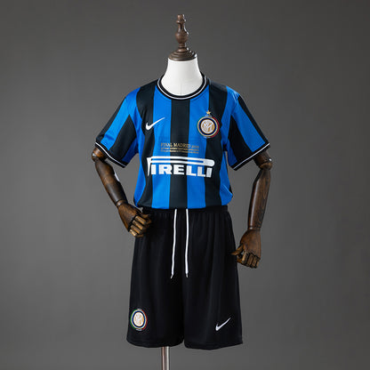 Inter Milan 09-10 Home (UEFA Champions League) Retro Kids Kit