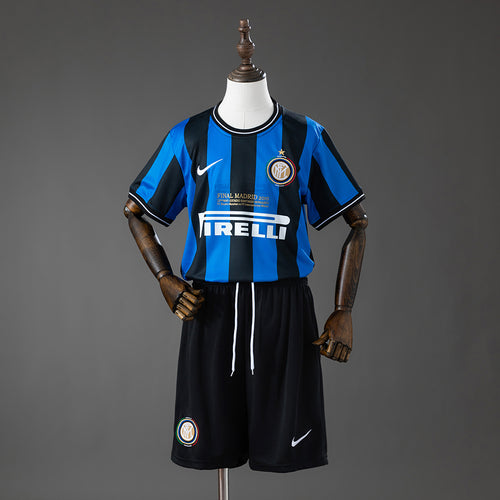 Inter Milan 09-10 Home (UEFA Champions League) Retro Kids Kit