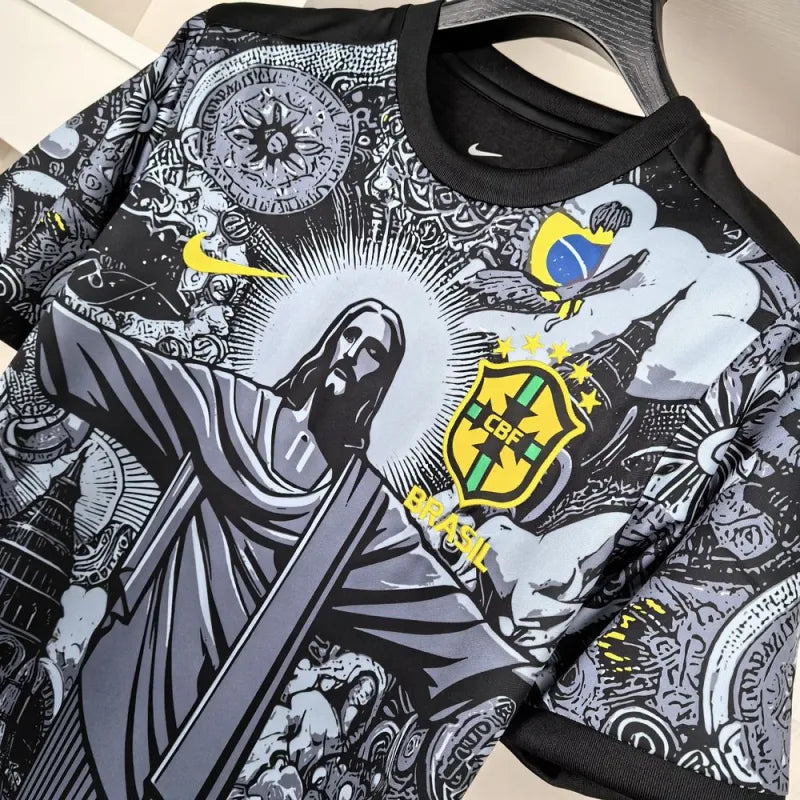 2024 Brazil Nation Christ the Redeemer Special Kit Shirt Football Soccer Jersey
