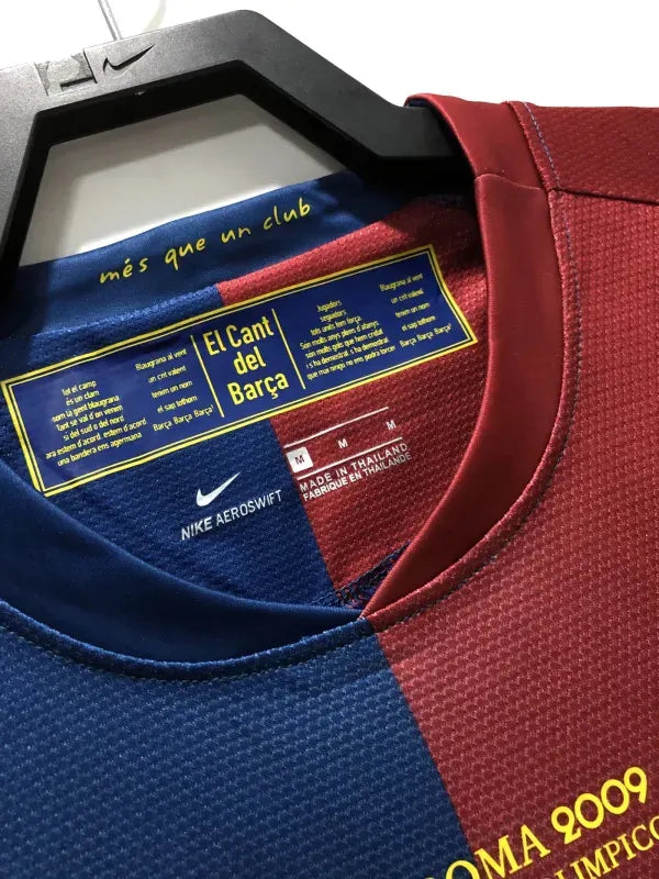 Barcelona Messi #10 UCL Final Retro Long Sleeve Home 2008-09