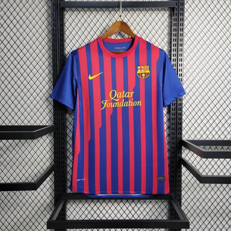 Nike Men Barcelona Retro Home Soccer Shirt 2011-12