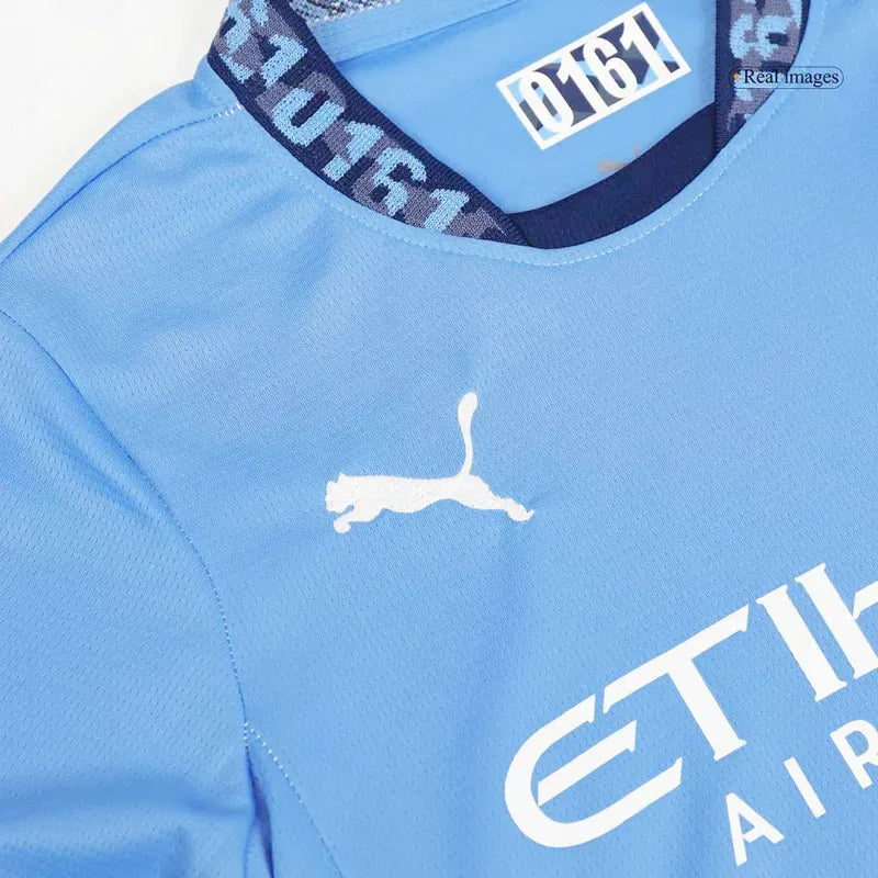 Kids Manchester City Home Jersey Kit Youth Apparels 2024/25