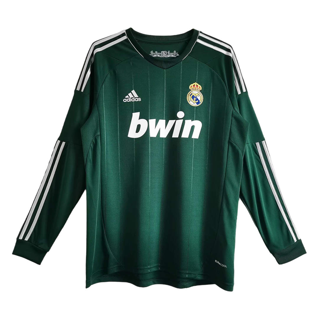 Real Madrid Retro Jersey Third Away Long Sleeve Soccer Shirt 2012-13