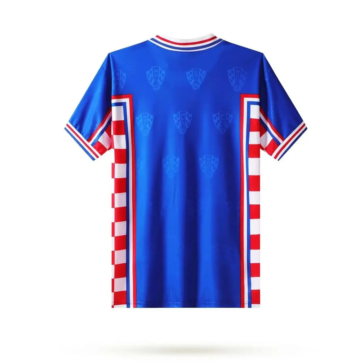 Croatia Nation Retro Men Jersey Away World Cup Blue 1998
