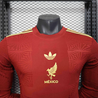 Adidas Men Mexico Special Edition Shirt Football Jersey Long Sleeve Player Version 25-26