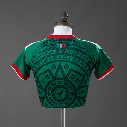Mexico 2026 Home Women's Crop Top Style