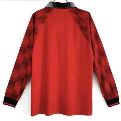 Manchester United Shirt Retro Long Sleeve Jersey Home 1996-97