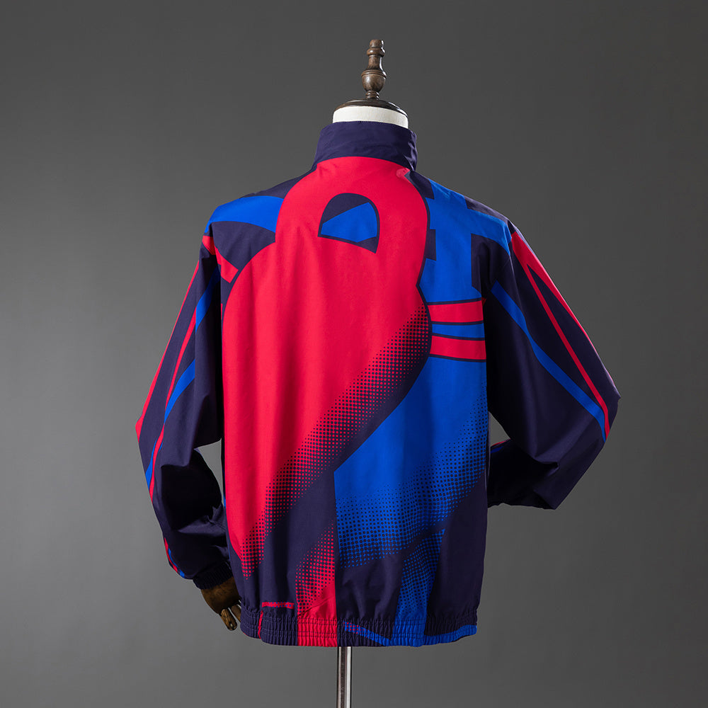 Barcelona Reversible Jacket Windbreaker - Red & Navy
