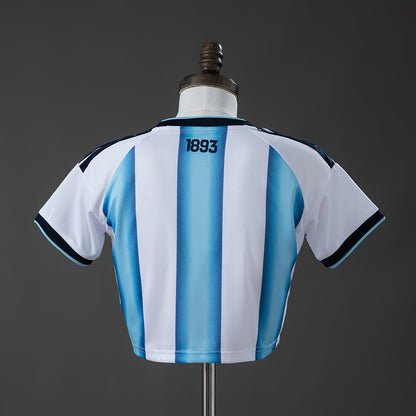 Argentina 2026 Home Women's Crop Top Style