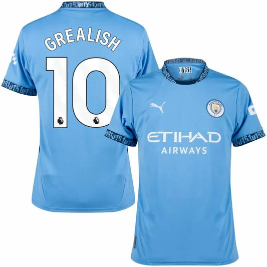 Manchester City Home Grealish 10 Shirt 2024-2025 Size：S-4XL
