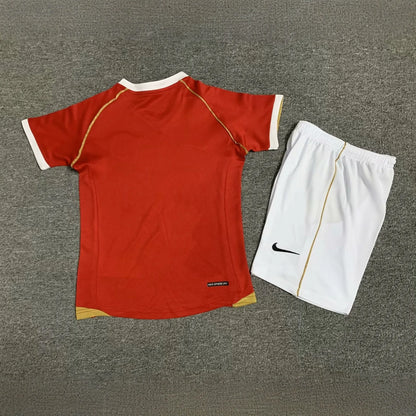 Manchester United 06-07 Home Retro Kids Kits Children Sets Football Jerseys