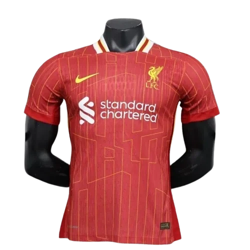 Liverpool Shirt Home Stadium Jersey - CHAMPIONS 24/25 &amp; Gold Trophy