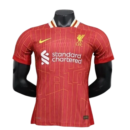 Liverpool Shirt Home Stadium Jersey - CHAMPIONS 24/25 &amp; Gold Trophy