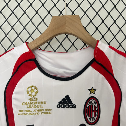 Kids AC Milan UCL Final Kits Retro Jersey Away 06-07