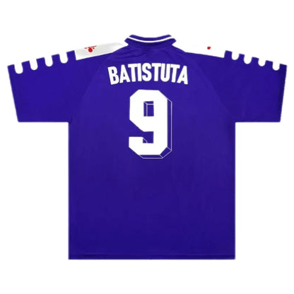 Fiorentina RUI COSTA #10 BATISTUTA #9 Retro 1998/99 Jersey Home