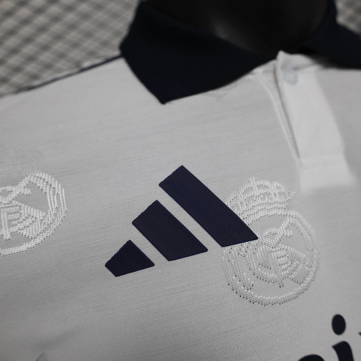 Real Madrid Men's Polo Shirt White 25-26