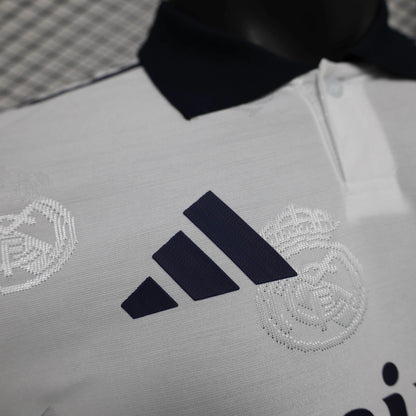 Real Madrid Men's Polo Shirt White 25-26