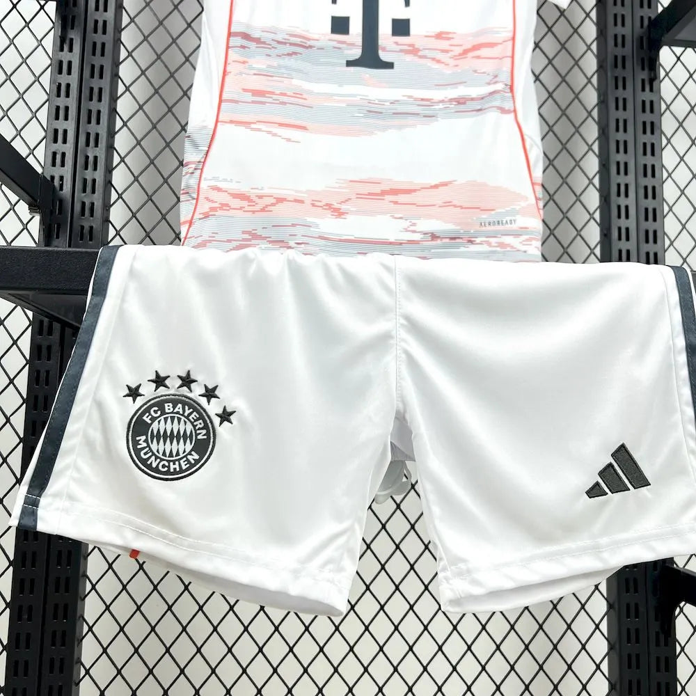 Bayern Munich 2025-26 Away Kids Kit