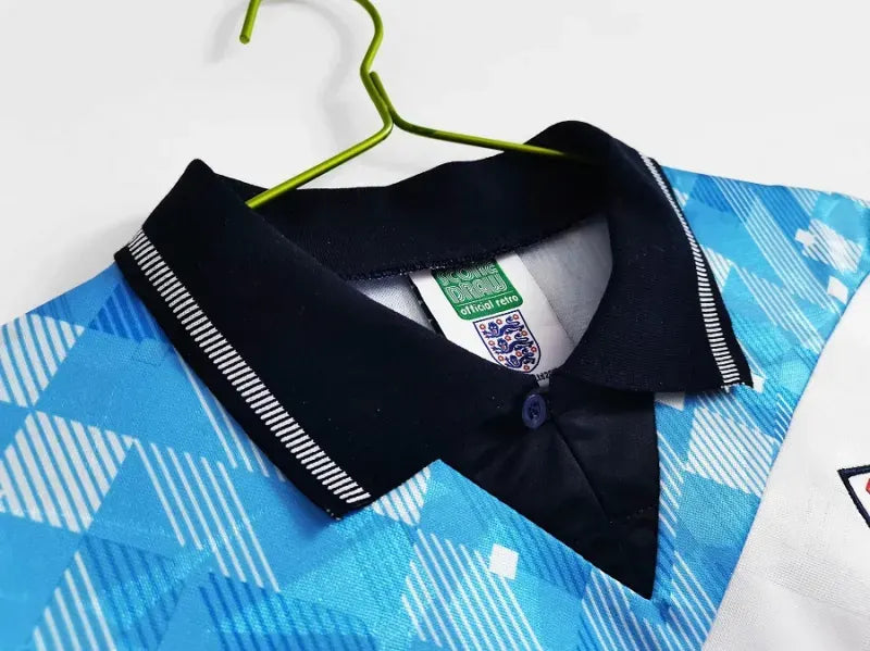 England 1990 Retro Soccer Jersey Mash-Up