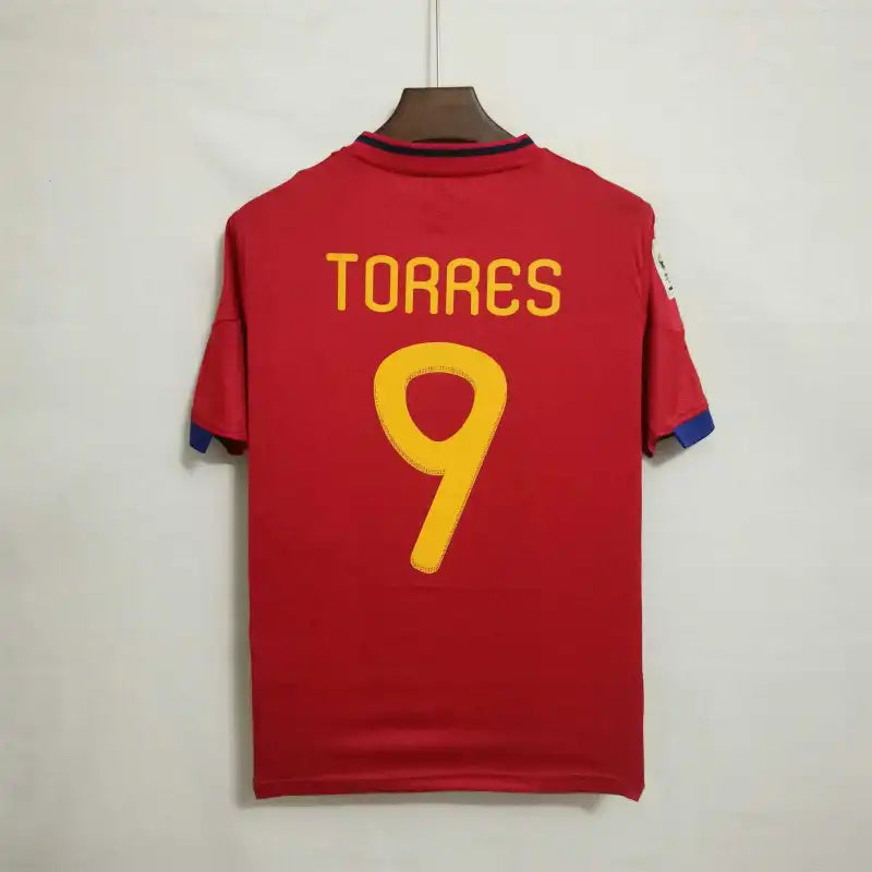 2010 Spain Nation Retro Jersey Home World Cup