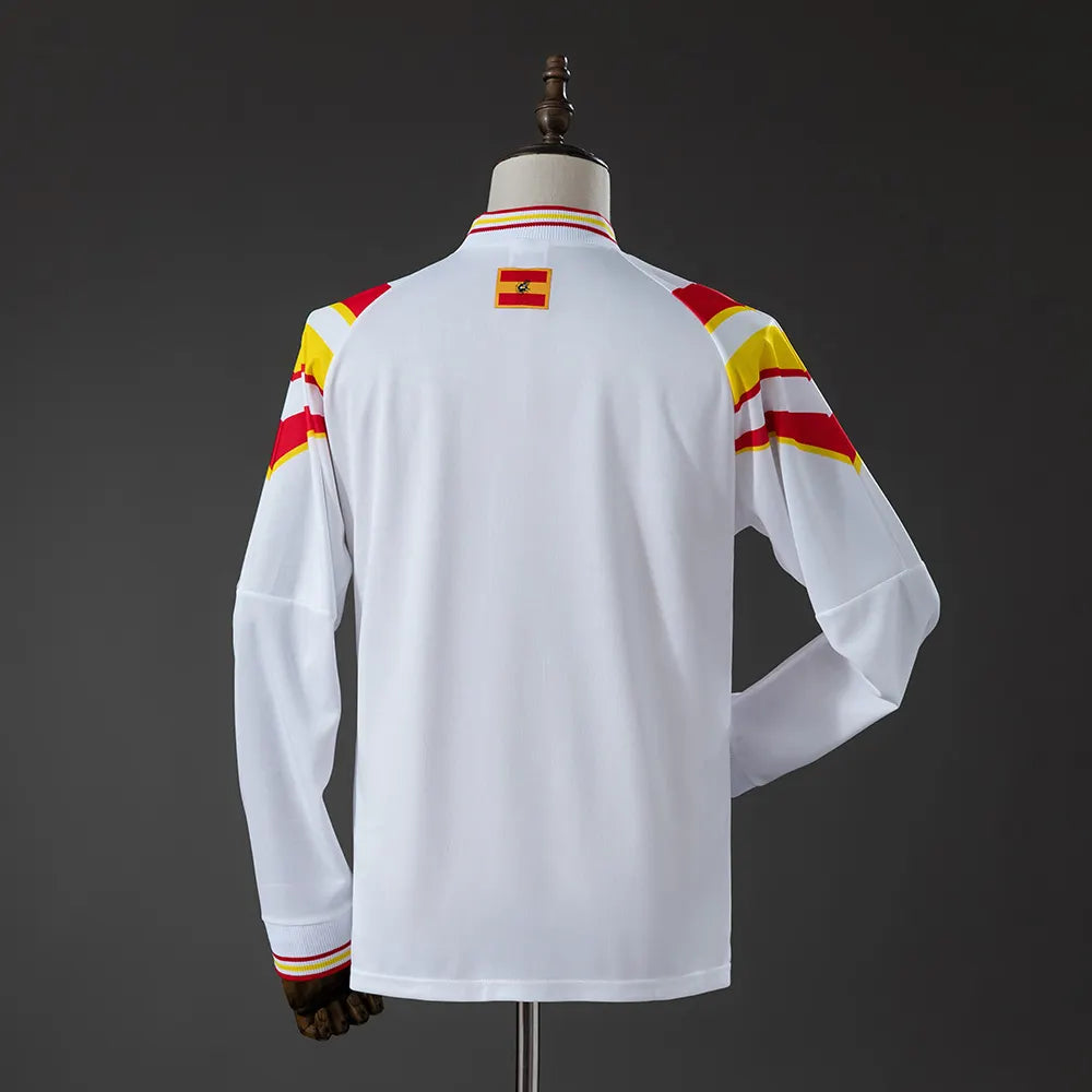 Spain 1996 Away Retro Long Sleeve Jersey