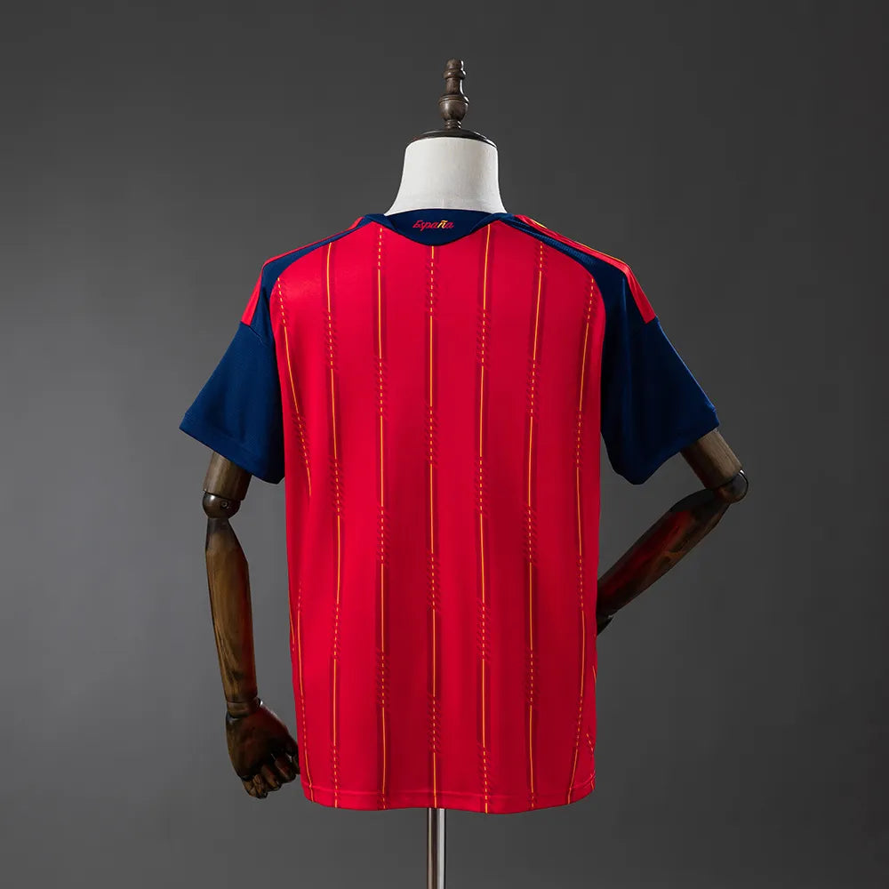 Mens Spain 2026 World Cup Home Jersey (Champion 2-Star Version)
