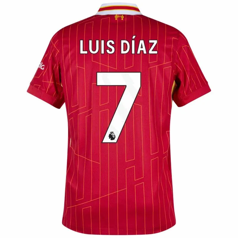 Liverpool Home Luis Díaz 7 Shirt 2024-2025 (Premier League) Size S-4XL