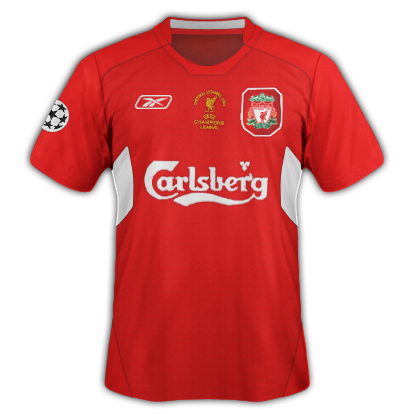 Liverpool Retro Jersey UCL Final Home Shirt 2005