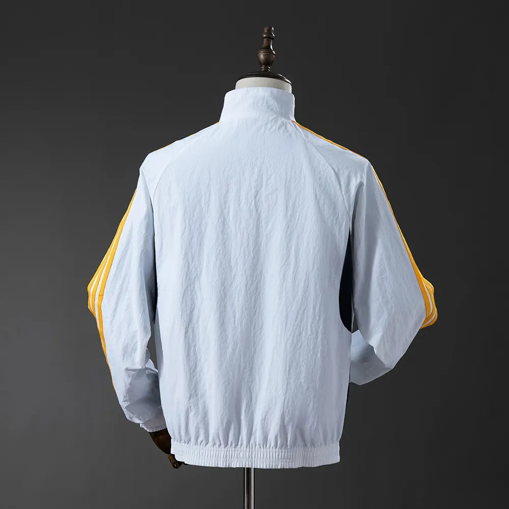 Real Madrid Trench Coat Reversible Jacket Windbreaker