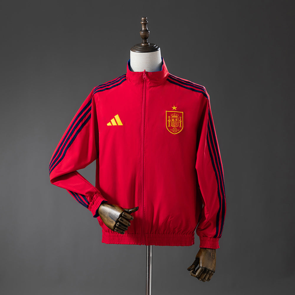 Spain 2026 Reversible Jacket Windbreaker - Red & Blue