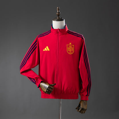 Spain 2026 Reversible Jacket Windbreaker - Red & Blue