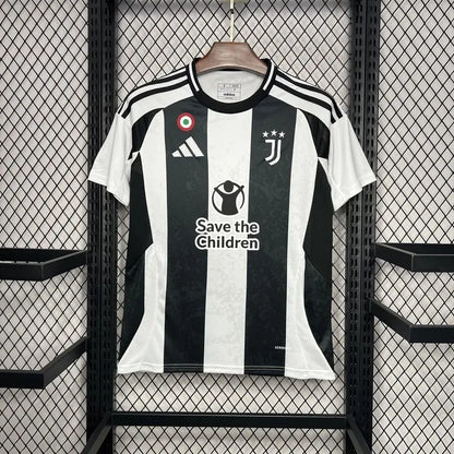 Juventus Home with Save the Children Sponsor Soccer Jersey 2024-25