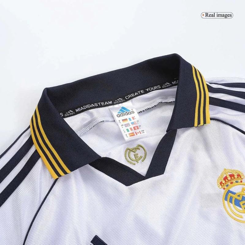Real Madrid 1999/00 Retro Away Soccer Jersey Long Sleeve