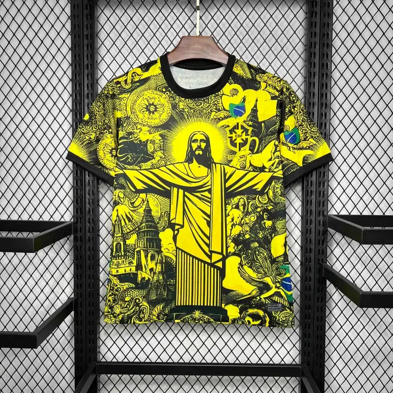 2024 Brazil Christ the Redeemer Special Kit Shirt Football