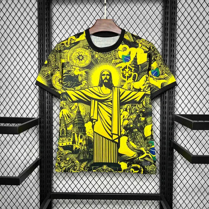 2024 Brazil Christ the Redeemer Special Kit Shirt Football