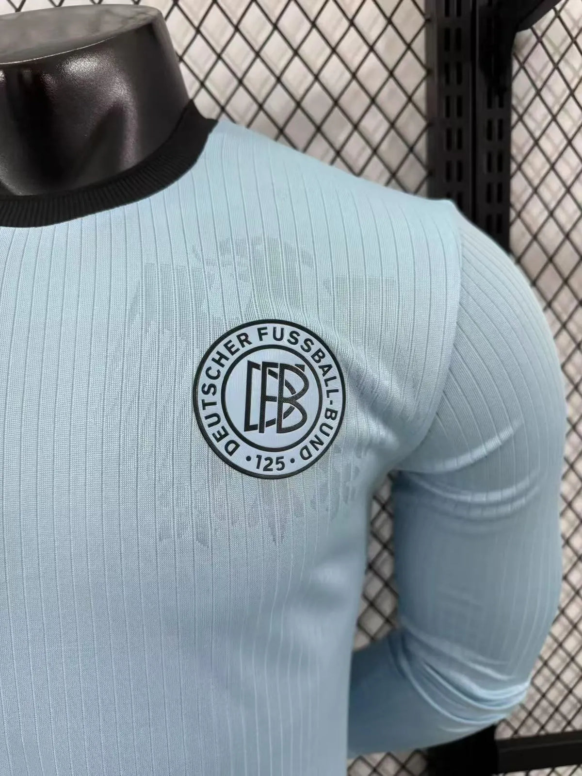Player Version 2025 Germany Blue 125Th Anniversary Long Sleeve Jersey