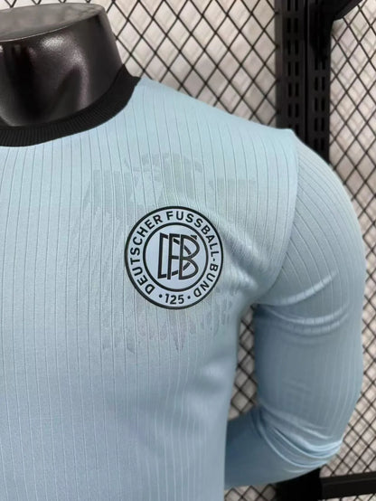 Player Version 2025 Germany Blue 125Th Anniversary Long Sleeve Jersey