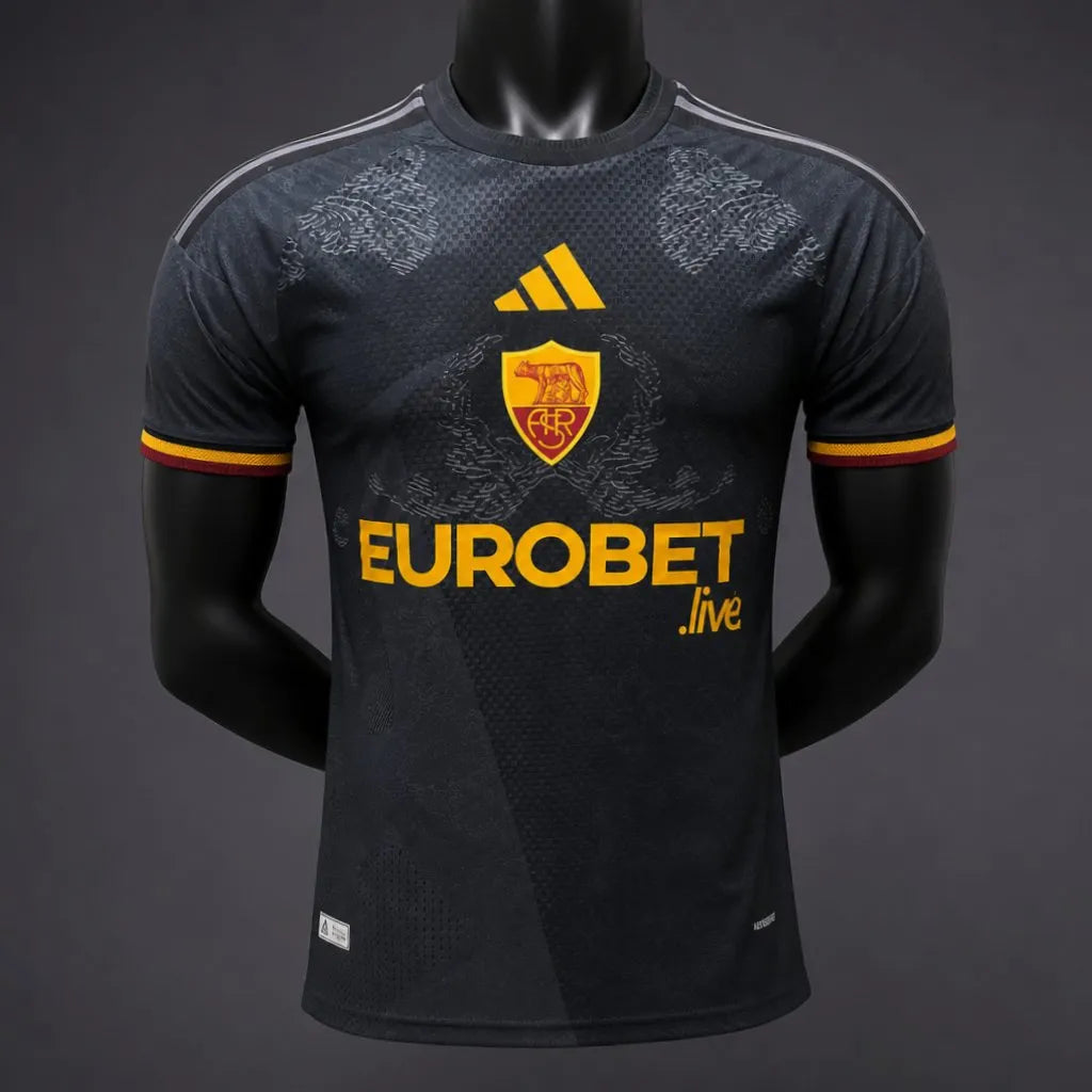 Player Version 26-27 Roma Third Black Jersey