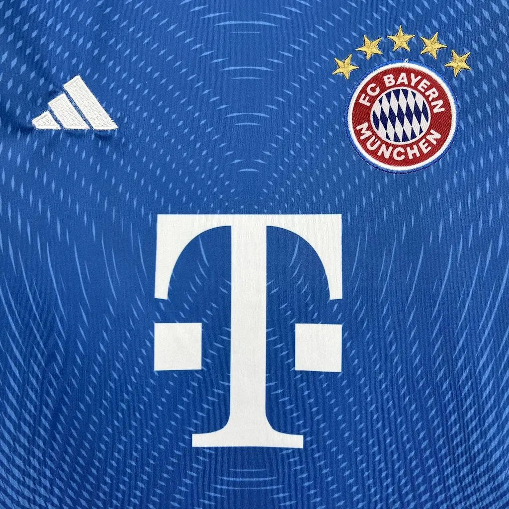Bayern Munich 2025-26 Blue Goalkeeper Kids Kit