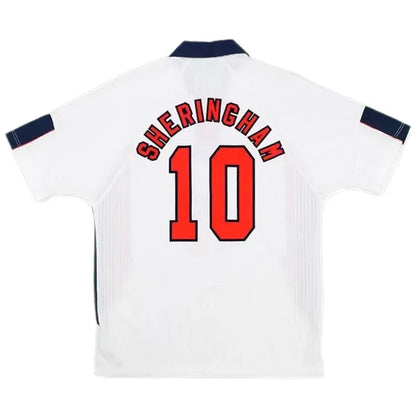 1998 World Cup England Home White Retro Jersey