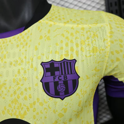 Kobe Barcelona 25-26 Away Player Edition Yellow Shirt
