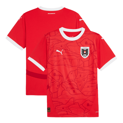 Puma Austria Soccer Jersey Home Custom Shirt 2024