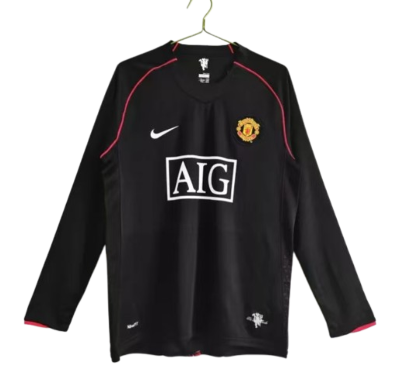 07-08 Retro Long Sleeve Manchester United #7 Ronaldo Third Away Soccer Jersey
