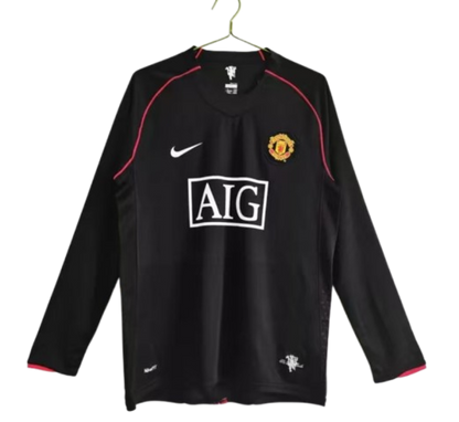07-08 Retro Long Sleeve Manchester United #7 Ronaldo Third Away Soccer Jersey