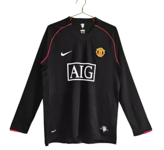07-08 Retro Long Sleeve Manchester United #7 Ronaldo Third Away Soccer Jersey