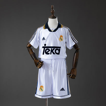 Real Madrid 98-00 Home Retro Kids Kit