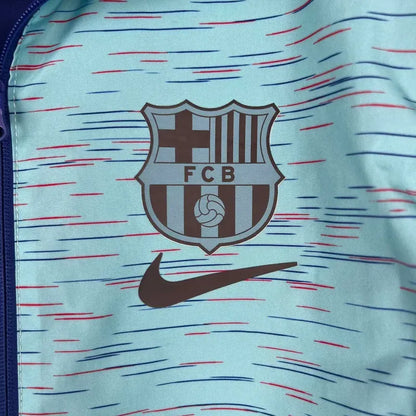 2023-2024 Barcelona Reversible Windbreaker Blue Soccer Jersey 1:1 Thai Quality