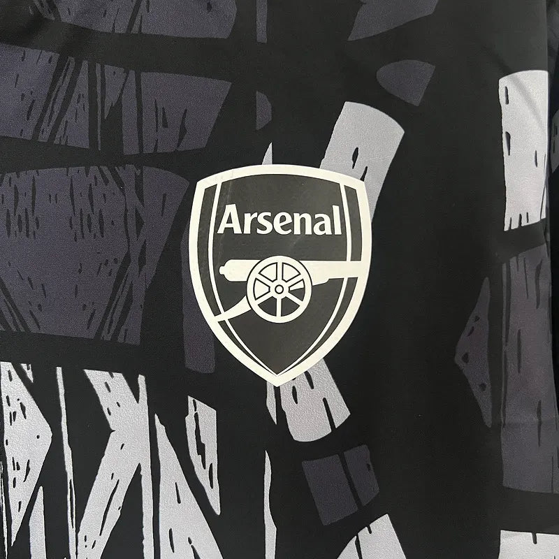 24-25 Arsenal Grey&amp;black Windbreaker Jacket Football