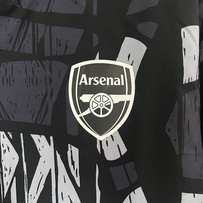 24-25 Arsenal Grey&amp;black Windbreaker Jacket Football